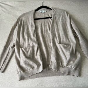 Women’s Beige Cream open Cardigan Sweater